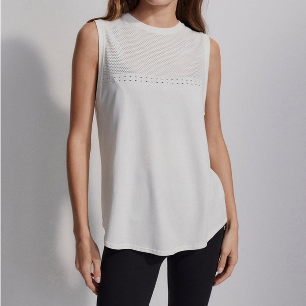 Varley Morro Tank In Egret Sz: L/Xl